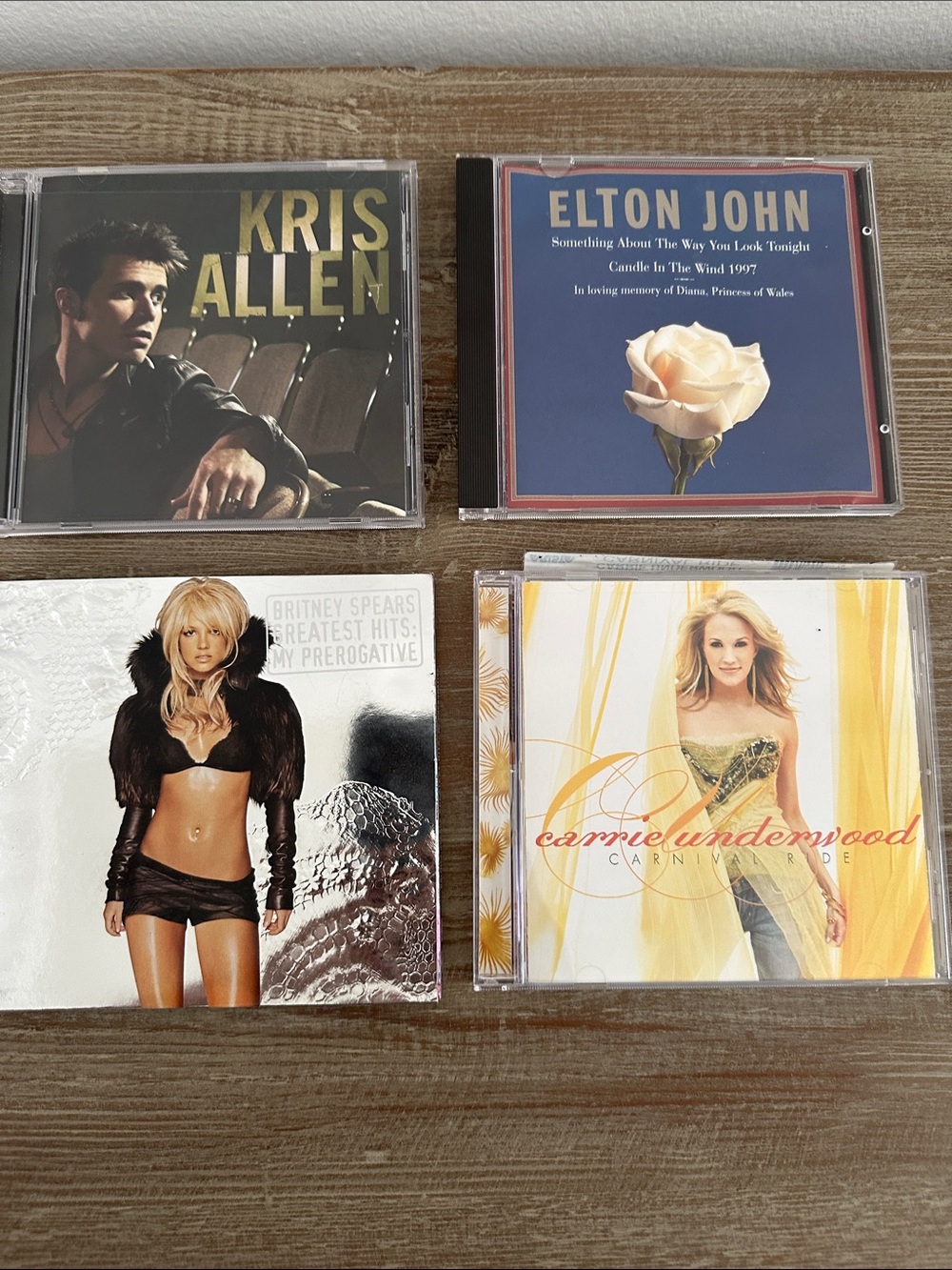 Vintage CD Mixture - Britney Spears, Elton John, Carrie Underwood, Kris Allen